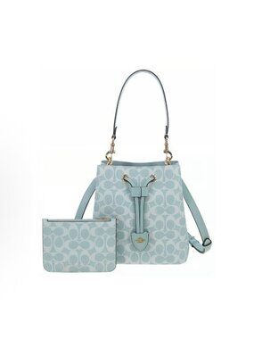 coach Rowan Bucket Bag In Signature Canvas cez36
